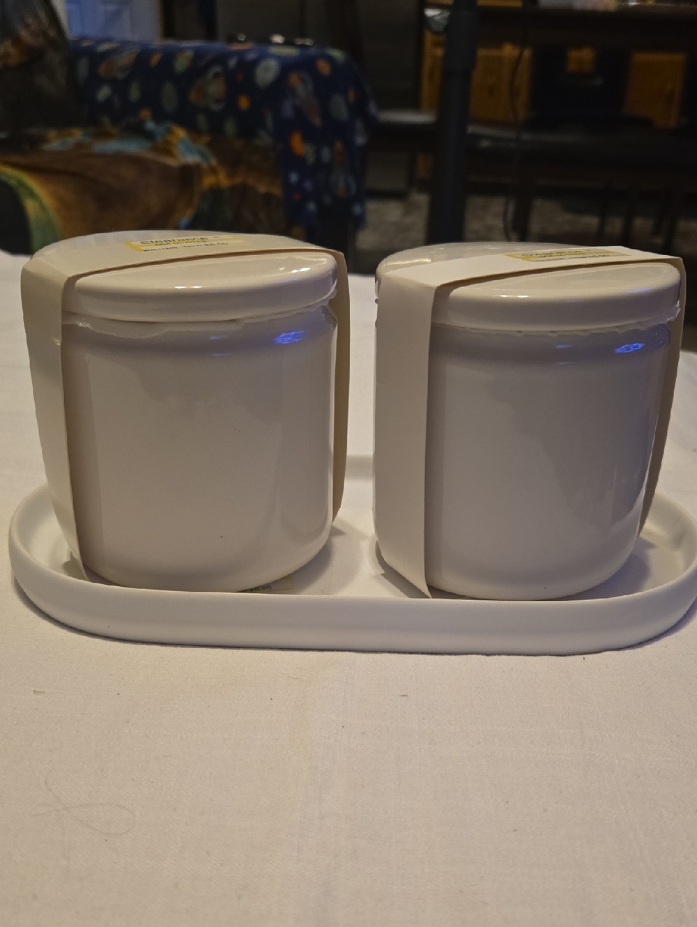 Bathroom Canister Set And Tray